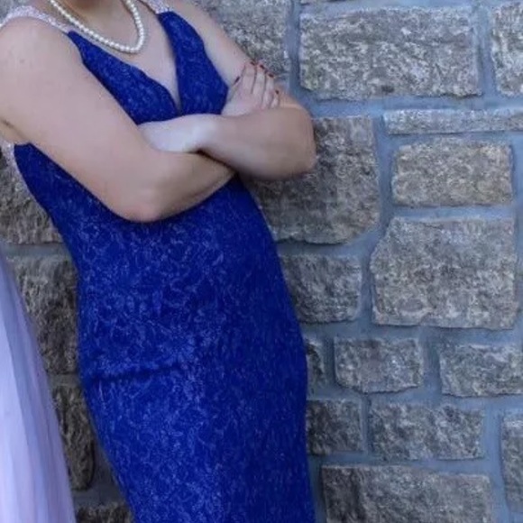 Blue Prom Dress - Picture 3 of 6